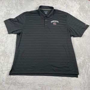 Champion Gamecocks Mens 3XL Black Striped Athletic Polo Shirt South Carolina